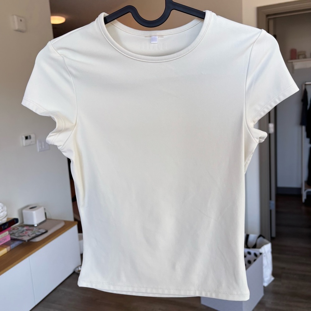 Bo+Tee Oh Polly Ivory Short Sleeve Tee
